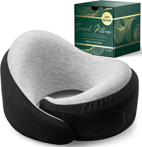 Vista 11 de Proglobe Luxe Travel - Almohada de apoyo para el cuello, 100% espuma