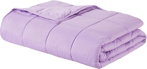 Vista 13 de Manta con peso para niños, de 40 x 60 pulgadas, manta refrescante de 5 libras para dormir, manta de material suave con cuentas de vidrio de primera
