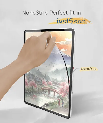 Vista 3 de EIP Protector de pantalla desmontable Paperfeel para Lenovo Chromebook Duet Gen 9 2025 (10.95 pulgadas), Nano Tech reutilizable, fácil de instalar