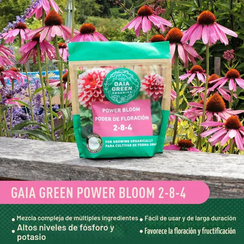 Vista 5 de Gaia Green Fertilizante orgánico Power Bloom 2-8-4, 4.4 lbs, Bloom Booster