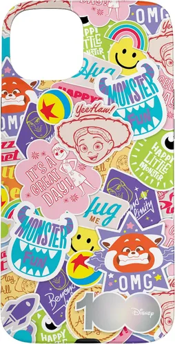 Vista 9 de Funda para iPhone 16 Disney 100 Pixar Happy Faces and Happy Stickers D100