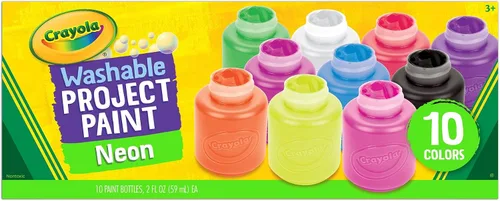 Vista 21 de Pintura de Crayola lavable para niño (6 colores surtidos) 2 oz cada una, paquete de de 1, Variados Varios