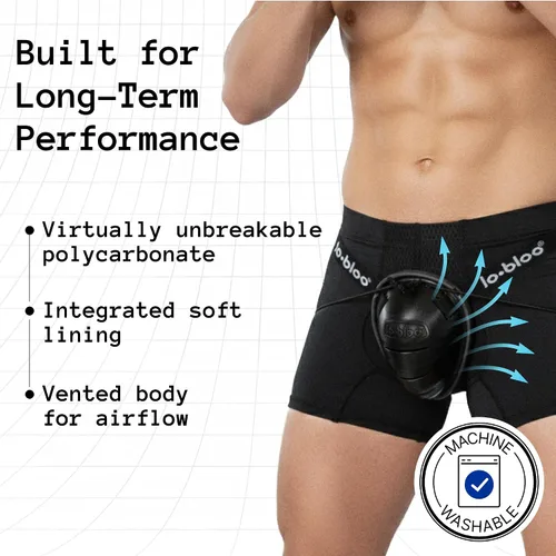 Vista 4 de lobloo MMA Cup Athletic Groin Cup for Martial Arts Mixing Standing and Ground Fighting - Tales como MMA, BJJ y Krav MAGA