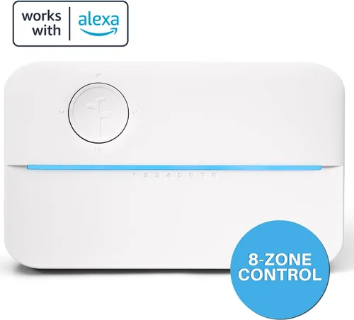 Vista 3 de Rachio 3 Paquete inteligente: Controlador de 8 zonas con carcasa para exteriores