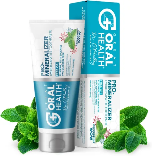 Vista 12 de Pasta de dientes nano hidroxiapatita libre de flúor; pasta de dientes remineralizante profesional formulada por dentistas más xilitol anticaries