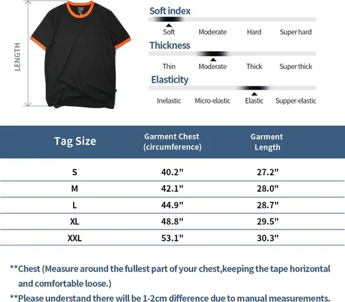 Vista 5 de Zengjo - Camiseta deportiva de manga corta y cuello redondo para hombre