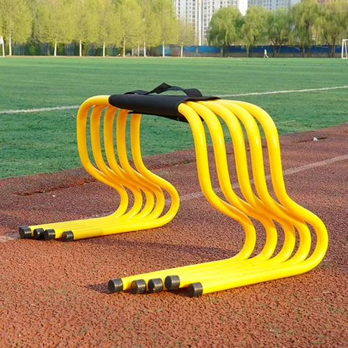 Vista 12 de YXXSDP Entrenamiento de velocidad de agilidad obstáculos para atletas, equipo de práctica deportiva portátil multicolor para entrenamiento
