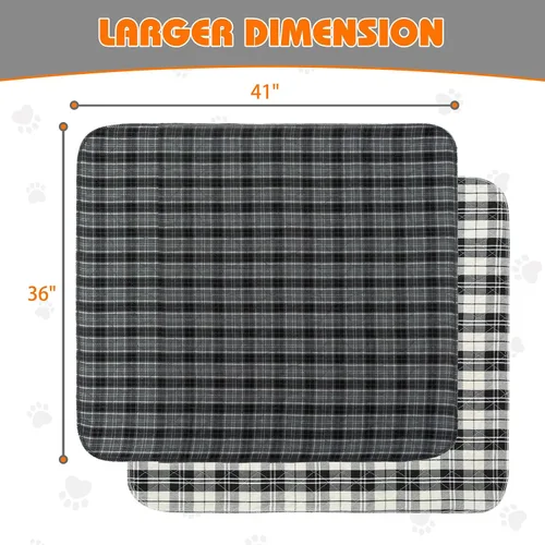 Vista 2 de KOOLTAIL Almohadillas Reutilizables para Cachorros, Paquete de 2 Almohadillas Lavables para Orina para Perros-Almohadillas de Entrenamiento
