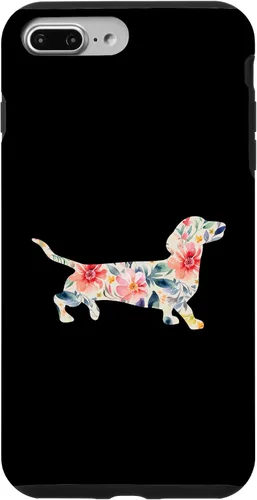 Vista 12 de Funda para perro salchicha floral para iPhone 12 mini