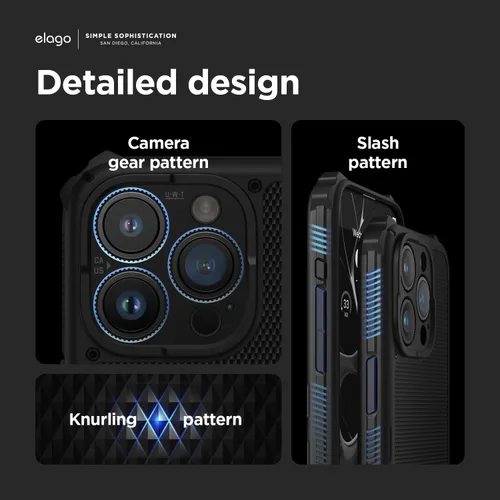 Vista 5 de elago Funda compatible con iPhone 15 Pro Max, compatible con MagSafe, Armor Case, protección contra caídas de grado militar estadounidense, diseño
