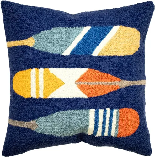 Vista 21 de Liora Manne Decorativo, insertos y fundas Ahoy azul marino, cojines de 18 x 18 pulgadas