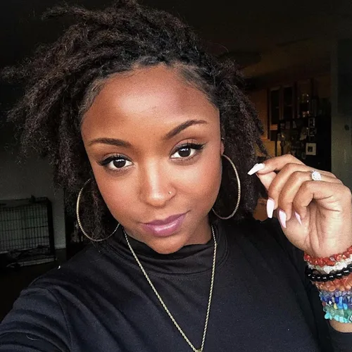 Vista 31 de Extensiones de cabello humano Loc de 0.2 cm de ancho, 4 pulgadas, 30 hebras, negro natural 100% completamente hechas a mano, extensiones