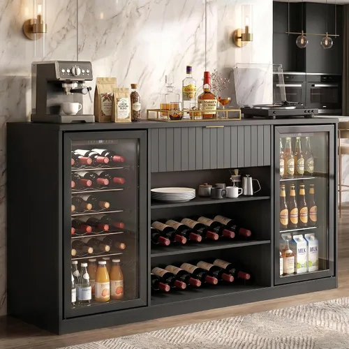 Vista 11 de Lamtor Mini gabinete para refrigerador estriado de 37 pulgadas