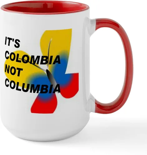 Vista 14 de CafePress - ITS COLOMBIA NOT COLUMBIA - FLAG Mugs - Coffee Mug, Large 15 oz. White Coffee Cup