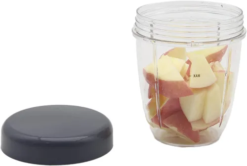 Vista 6 de Vasos de repuesto para licuadora y tapas planas, piezas de repuesto compatibles con Nutribullet Cups Blender de 600 W/900 W, vaso de 18 onzas, tapas
