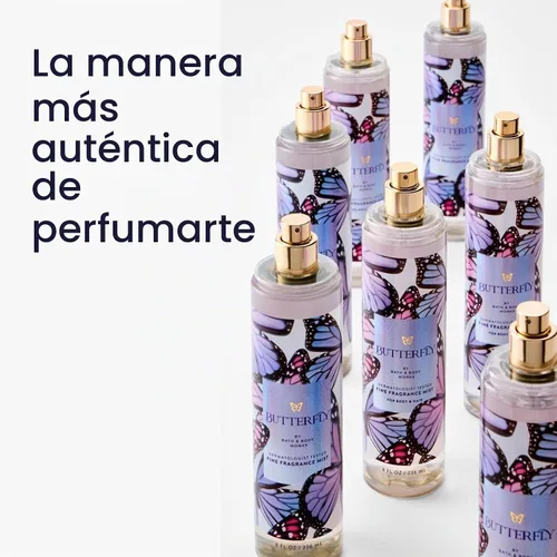 Vista 6 de Bath & Body Works - Espray con fragancia fina, 8 onzas, tamaño grande, Butterfly