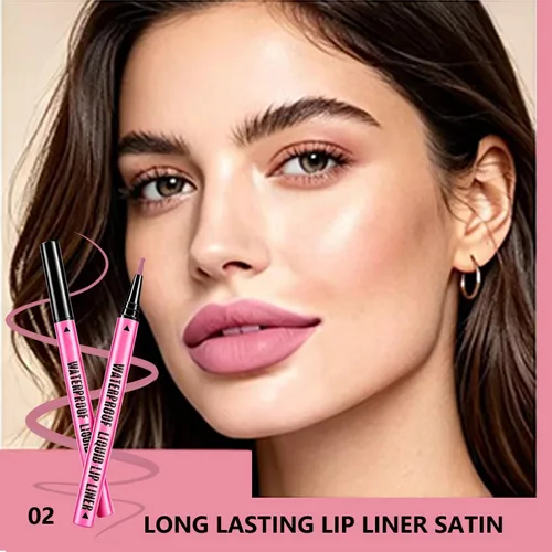 Vista 2 de Lápiz labial mate de larga duración para maquillaje de mujer 02