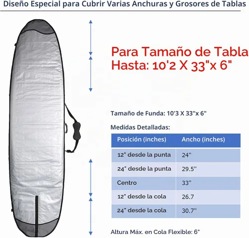 Vista 2 de Abahub Bolsa de viaje de SUP de alta calidad, funda acolchada de espuma para tabla de remo, bolsas de transporte para paddleboard, al aire libre