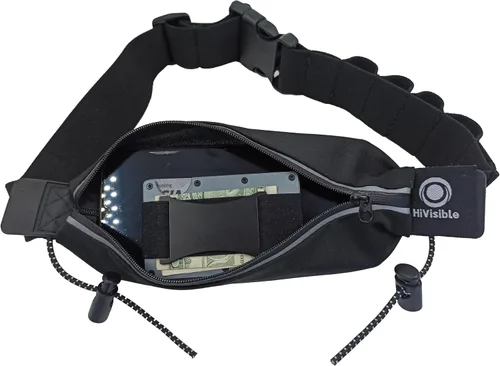 Vista 8 de Cinturón de triatlón para carreras de triatlón para corredores, soporte de números con bolsa y bucles de gel