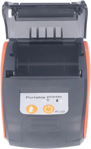 Vista 7 de YWBL-WH Impresora térmica de recibos POS Bluetooth Mini impresora de billetes de 2.283 in compatible con Android, iOS, máquina de impresión