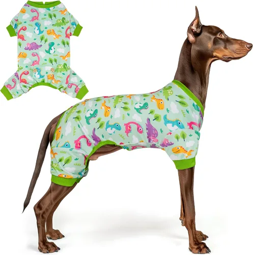 Vista 46 de KYEESE - Pijama de terciopelo para perros, con patrón de patos amarillos, ropa elástica y suave para cachorros y perros pequeños, mameluco cómodo