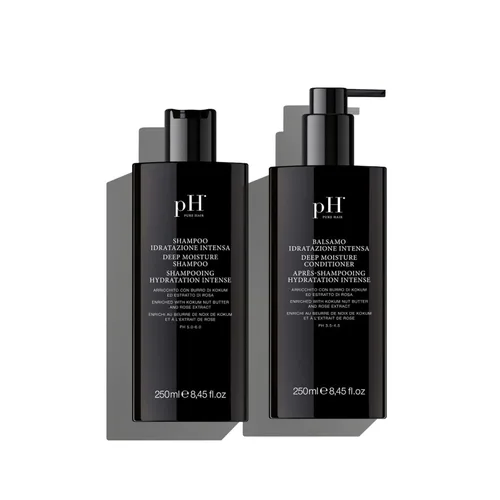Vista 8 de pH PURE HAIR Juego de champú y acondicionador de humedad profunda, champú y acondicionador hidratante e hidratante, cabello seco, enriquecido