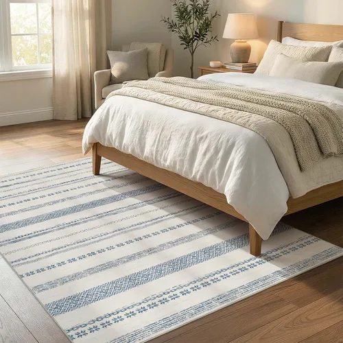 Vista 295 de jinchan Alfombra marroquí de pasillo 2x6 - Alfombra de pasillo lavable a máquina para cocina, alfombra moderna geométrica suave de pelo bajo