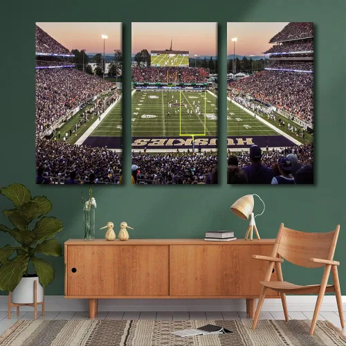 Vista 109 de Lincoln - Lienzo decorativo para pared, diseño de campo financiero de Filadelfia, paisaje de estadio de fútbol de Filadelfia, decoración de pared