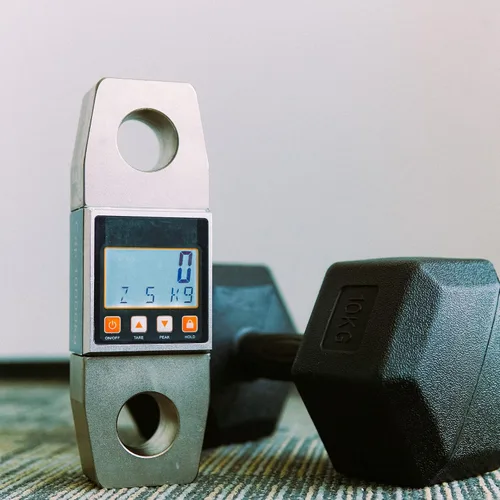 Vista 6 de Báscula de grúa de alta resistencia de 22,046.2 lbs/10T LCD dinamómetro digital de alta precisión para prueba de tracción/medición de tensión