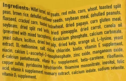 Vista 4 de Hari Hagen Tropimix Alimento enriquecedor para cacatúas y tortolitos, 2 libras - HARI Loro alimento con semillas, frutas, nueces, verduras, granos
