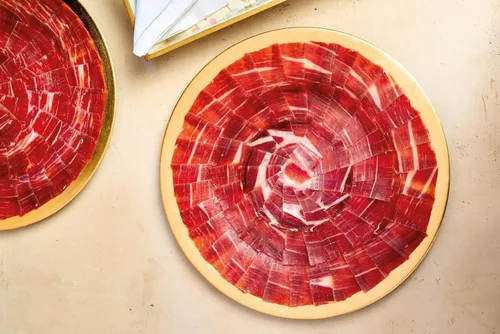 Vista 2 de COVAP - Jamón 100% Ibérico de Hierba (Paldera) Deshuesado (10-13 libras) Más soporte para jamón y cuchillo de trinchar