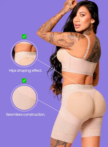 Vista 5 de Fajitex Fajas Colombianas Reductoras y Moldeadoras Short High Compression Garments