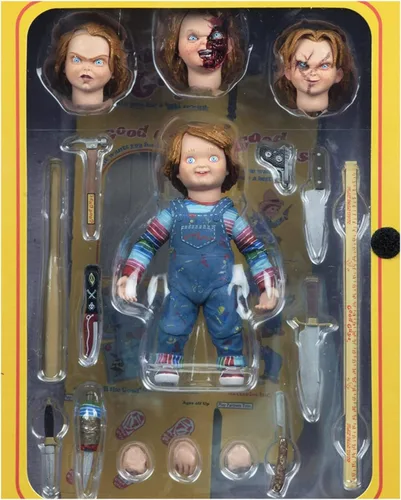 Vista 8 de Figura de acción de Chucky en escala, 4 pulgadas, marca NECA