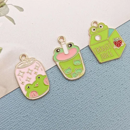 Vista 5 de Colgantes de trébol de cuatro hojas, circonitas cúbicas de aleación de trébol de cuatro hojas para manualidades, aretes, collares, tobilleras