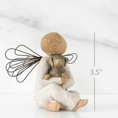 Vista 2 de Willow Tree, figurita decorativa, diseño de ángel de comodidad Ofreciendo comodidad, curación, amor y cuidado, elenco de una talla original