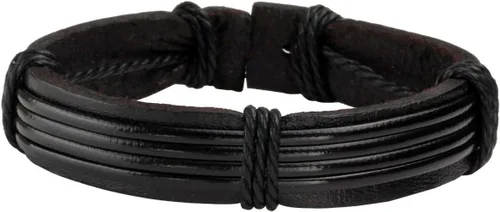 Vista 4 de Manfnee - Pulsera trenzada de cuero para hombres y mujeres ajustable