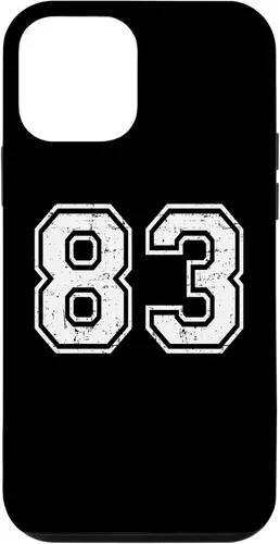 Vista 16 de 83 Number Eighty-Three Team Sports Grunge Varsity Matching Case for iPhone 16