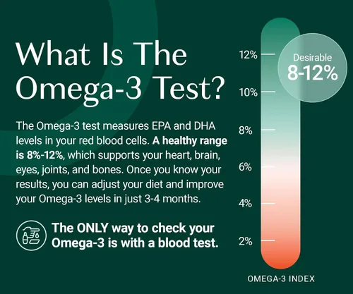 Vista 5 de ALGAECAL Kit de prueba de dedos Omega 3 – Kit de prueba casera fácil con sobre de devolución prepago, resultados rápidos y sin complicaciones