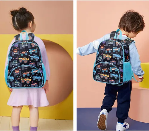 Vista 2 de LOIDOU Mochila para niños pequeños de 15 pulgadas para niños preescolares Kindergarten School Mochila para libros para guardería, guardería