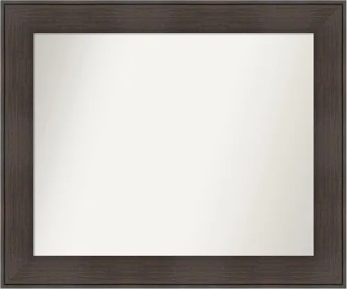Vista 47 de Amanti Art Espejo personalizado, espejo de baño de veta de madera rústica William, espejo de pared o espejo de tocador de baño sobre el fregadero