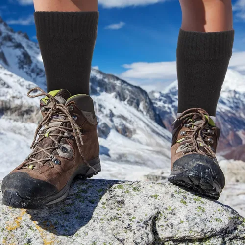 Vista 3 de 2 Pairs Waterproof Socks Unisex Waterproof Breathable Socks Outdoor Skiing Hiking Wading Fishing Socks for Men Women