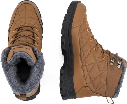 Vista 6 de UPSOLO Botas de trabajo de nieve cálidas de invierno para hombre