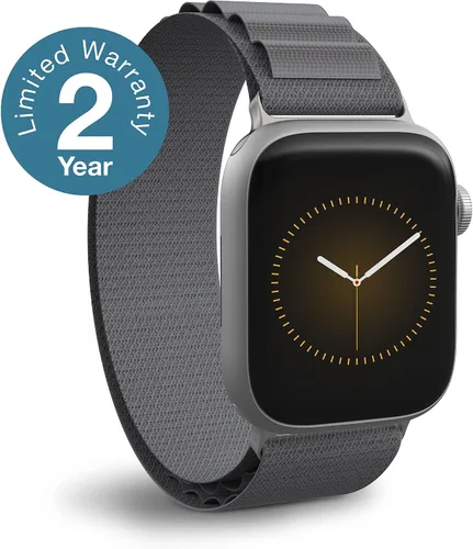 Vista 4 de ZAGG Gear4 - Correa elástica trenzada Solo Loop - SM - Verde bosque - Compatible con Apple Watch de 1.496 pulgadas, 1.575 pulgadas, 1.614 pulgadas