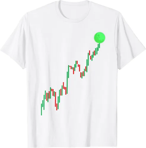 Vista 32 de Cute Stock Trading Design for Men Women Stock Market Trader T-Shirt Asphalt Grey
