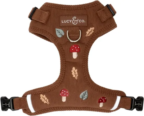 Vista 40 de Lucy & Co. Appley Ever After - Arnés de pana para perro, sin tirones, talla Appley Ever After Corduroy