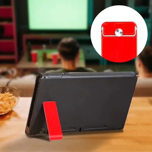 Vista 6 de KINBOM 4 piezas de soporte trasero para Nintendo Switch, soporte de repuesto para interruptor, soporte de repuesto para interruptor, soporte