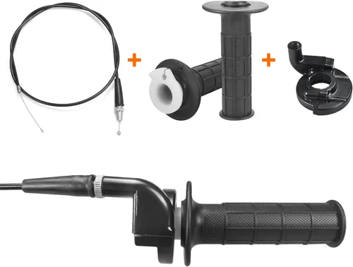Vista 4 de Holato 22mm 7/8 Empuñaduras del acelerador con abrazadera de cable y interruptor de encendido/apagado para Coleman CT100U CT200U Baja Doodlebug Db30