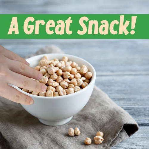 Vista 3 de Sincerely Nuts Garbanzos asados y sin sal (2 libras) Proteína a base de plantas, granos de garbanzo, gran aperitivo o guarnición, vegano, kosher