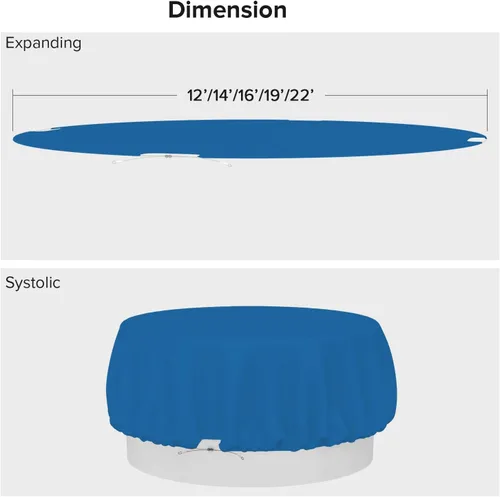 Vista 66 de Fundas para muebles de patio, impermeables, resistentes a los rayos UV, resistentes a los rayos UV, para exteriores, mesa redonda y rectangular