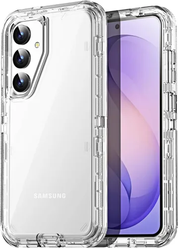 Vista 11 de AICase Funda transparente 3 en 1 para Samsung Galaxy S26, resistente protección contra caídas, cuerpo completo, a prueba de golpes, a prueba